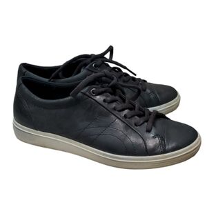 Ecco Womens Leather Sneakers shoes sz 38/7-7.5